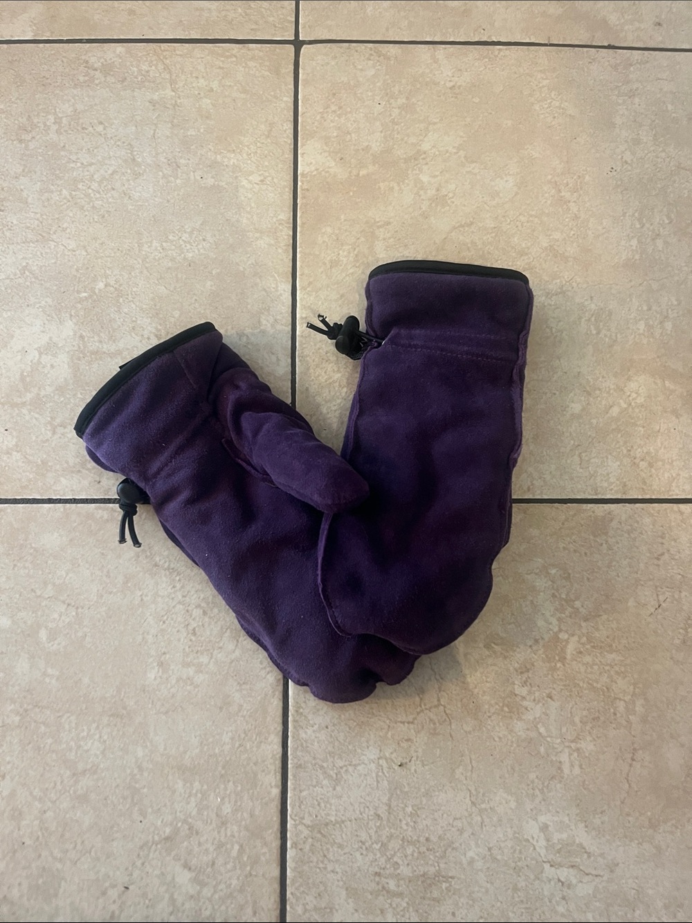 Plum Purple Fleece Mittens
